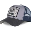 GORRA GRIS/AZUL