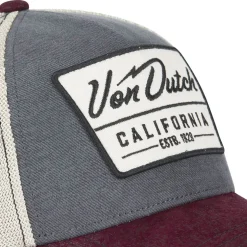 GORRA GRIS/GRANATE