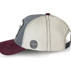 GORRA GRIS/GRANATE