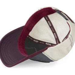 GORRA GRIS/GRANATE
