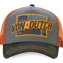GORRA GRIS/NARANJA