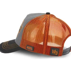 GORRA GRIS/NARANJA
