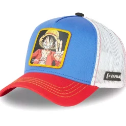 GORRA MONKEY D. LUFFY AZUL/BCA/ROJA