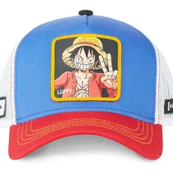 GORRA MONKEY D. LUFFY AZUL/BCA/ROJA