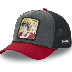 GORRA MONKEY D. LUFFY NEGRA/ROJA