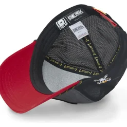 GORRA MONKEY D. LUFFY NEGRA/ROJA