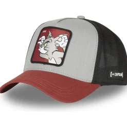 GORRA TOM GRIS/NEGRA/ROJA
