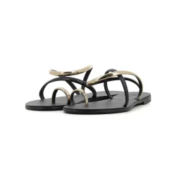 SANDALIA GOLD/BLACK