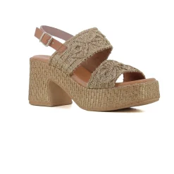 SANDALIA TAUPE/ORO