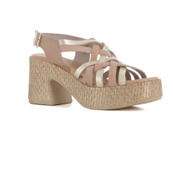 SANDALIA TAUPE/ORO