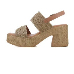SANDALIA TAUPE/ORO