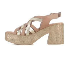 SANDALIA TAUPE/ORO
