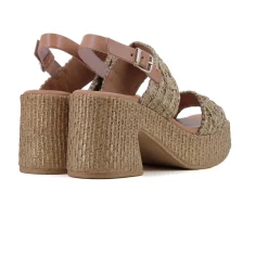 SANDALIA TAUPE/ORO